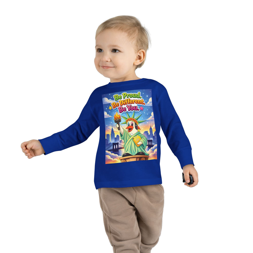 TuBz™ "Be Proud. Be Different. Be You." Toddler T- Shirt - Inspirational Kids Tee