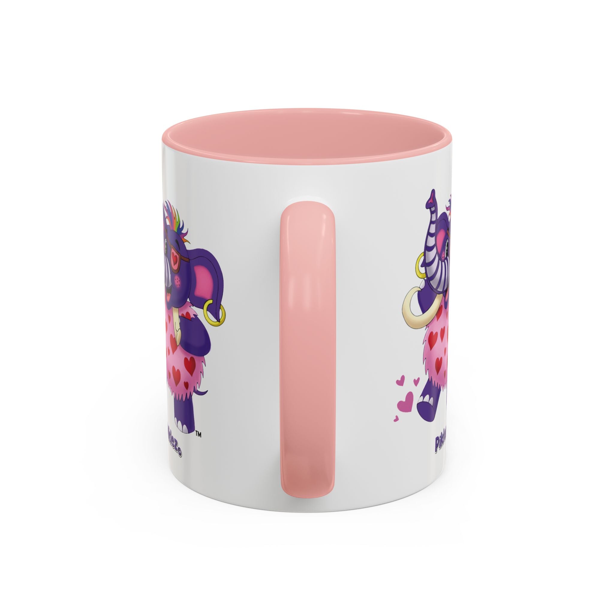 Piklez™ Accent Coffee Mug (11oz & 15oz) – "Full of Love!" Graphic | Smile Universe Collection