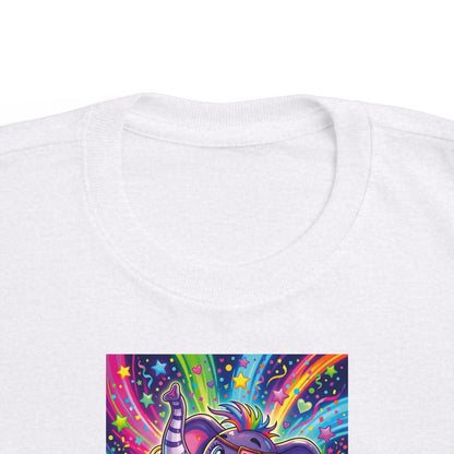 Piklez™ Toddler's Fine Jersey Tee – "Born to Celebrate!" Graphic Shirt | Smile Universe Collection