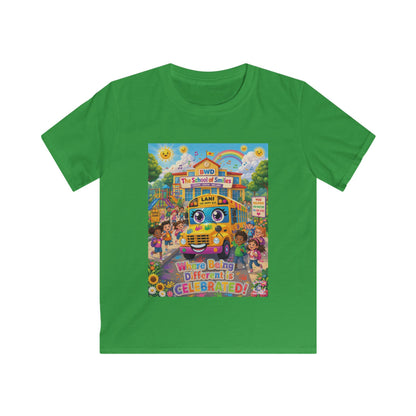 Lani™ Kids Softstyle Tee – "Where Being Different is CELEBRATED!" Graphic Shirt