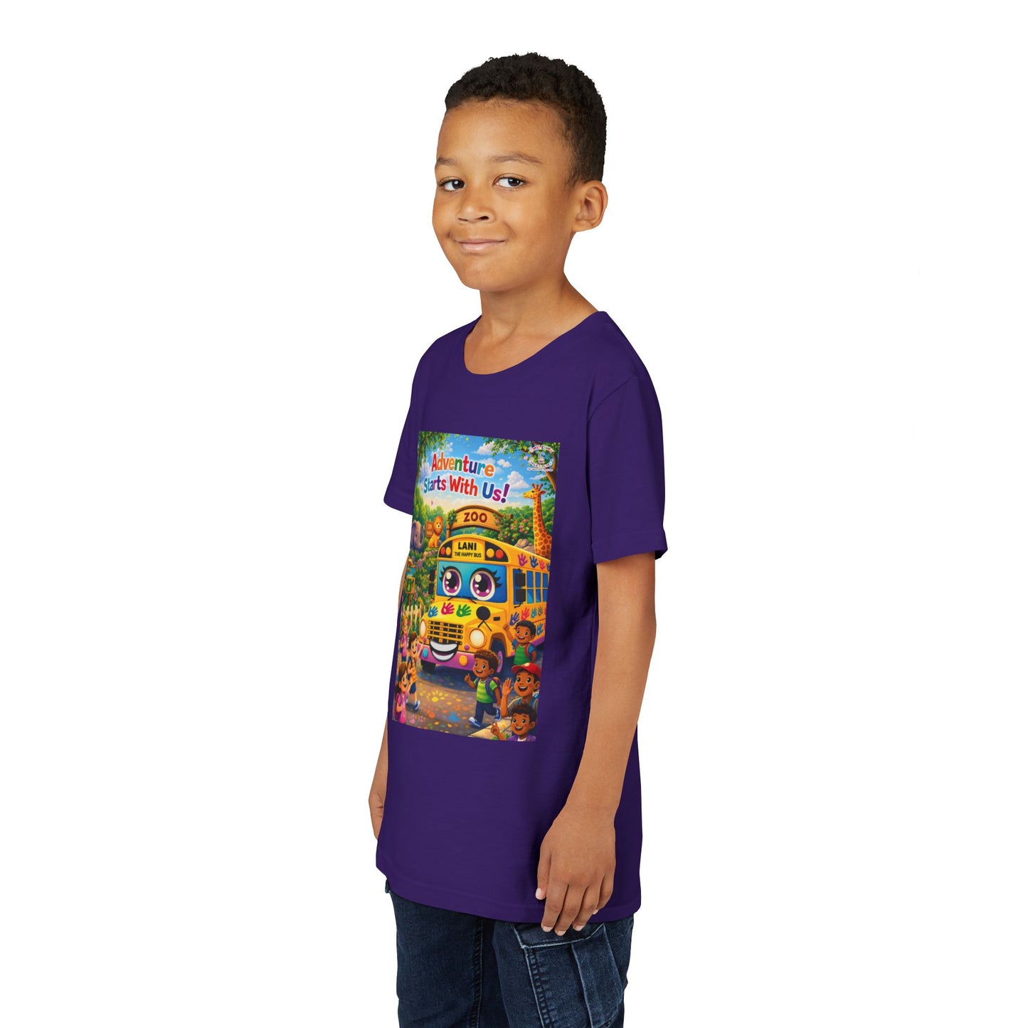 Lani™ Youth Short Sleeve Tee – "Adventure Starts With Us!" Graphic