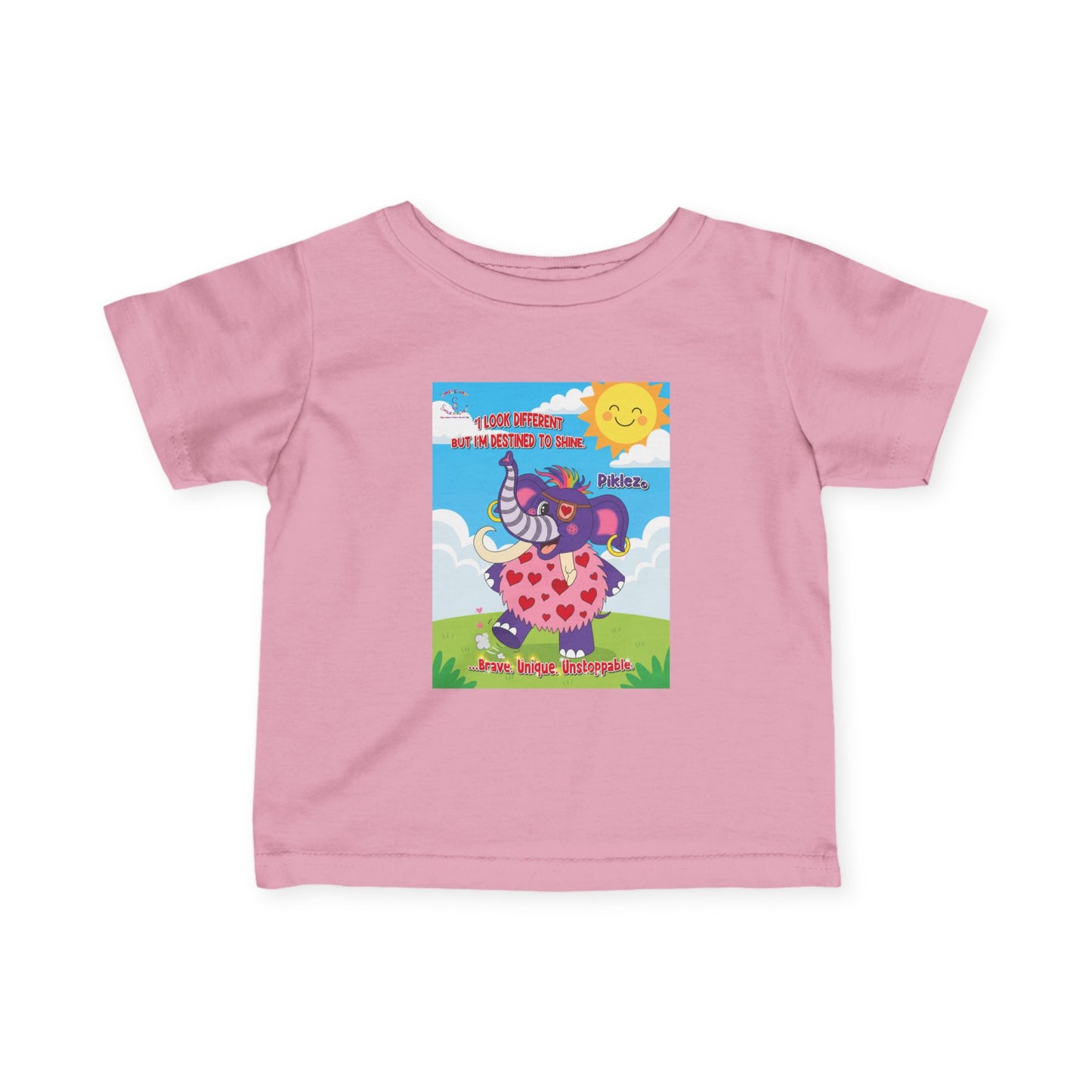 Piklez™ Infant Fine Jersey Tee – “Destined to Shine” Baby Shirt | Smile Universe Piklez Collection