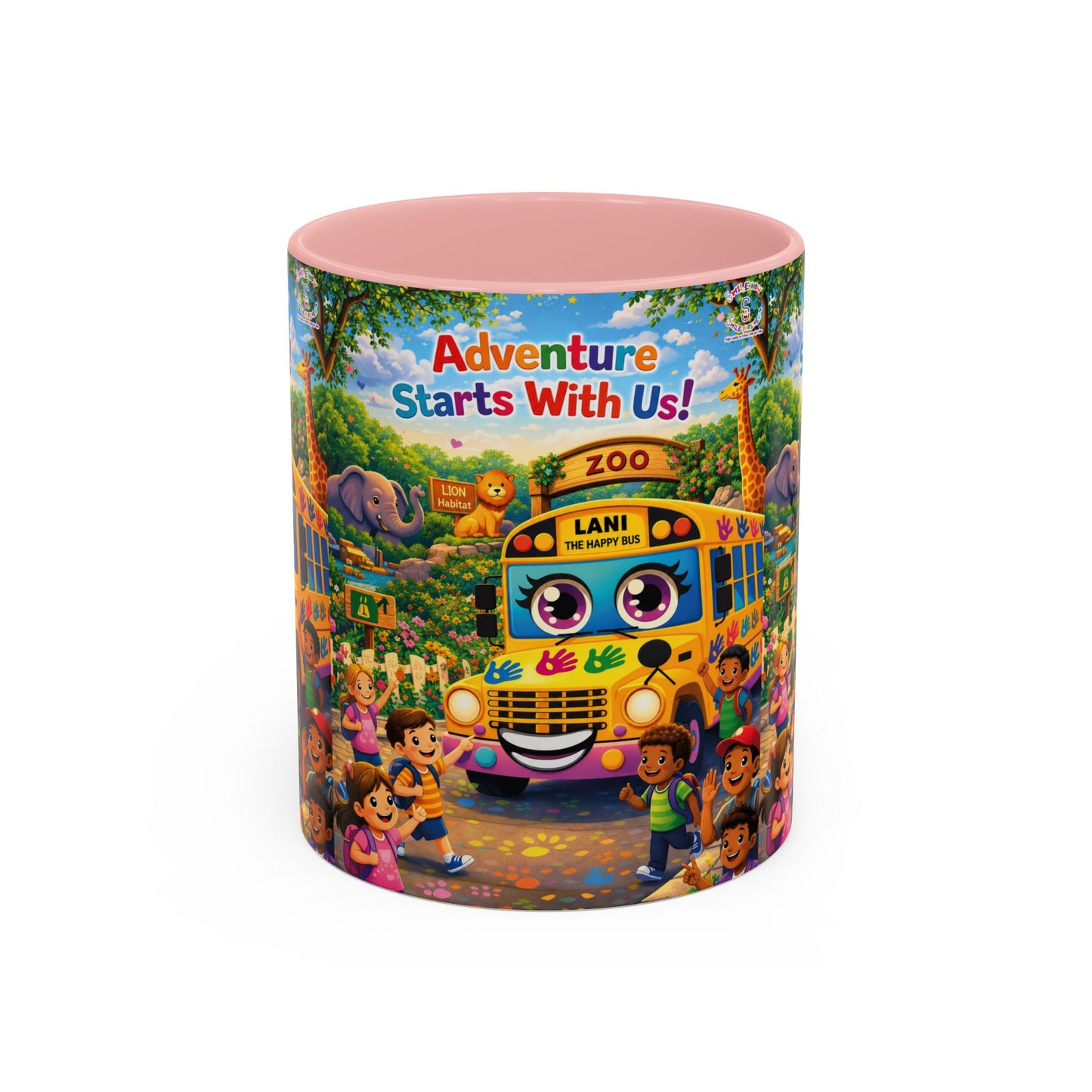 Lani™ Accent Coffee Mug (11oz & 15oz) – "Adventure Starts With Us!" Graphic