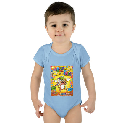 Potz™ Infant Baby Rib Bodysuit – "My ADHD Brain is Full of Brilliant Ideas!" Graphic Onesie | Smile Universe Collection