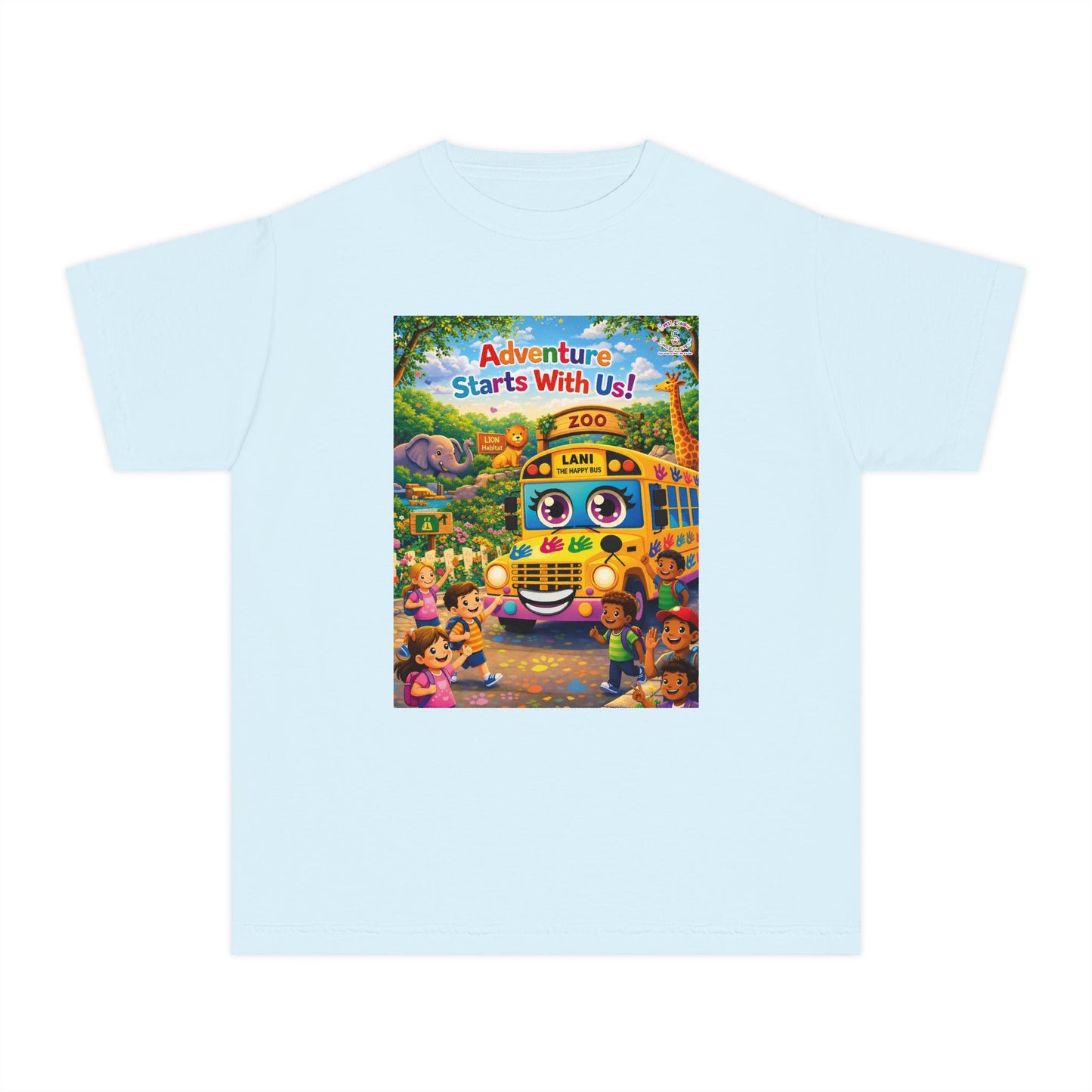 Lani™ Youth Midweight Tee – "Adventure Starts With Us!" Graphic