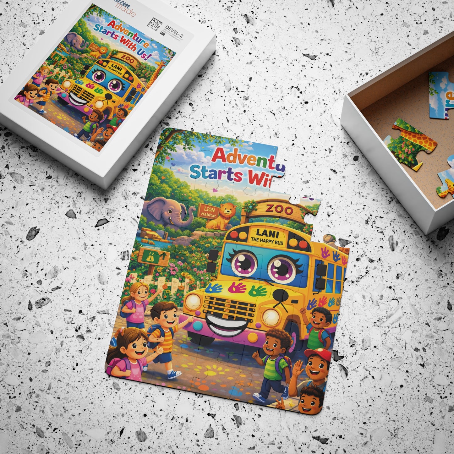 Lani™ Kids' Puzzle, 30-Piece – "Adventure Starts With Us!" Graphic