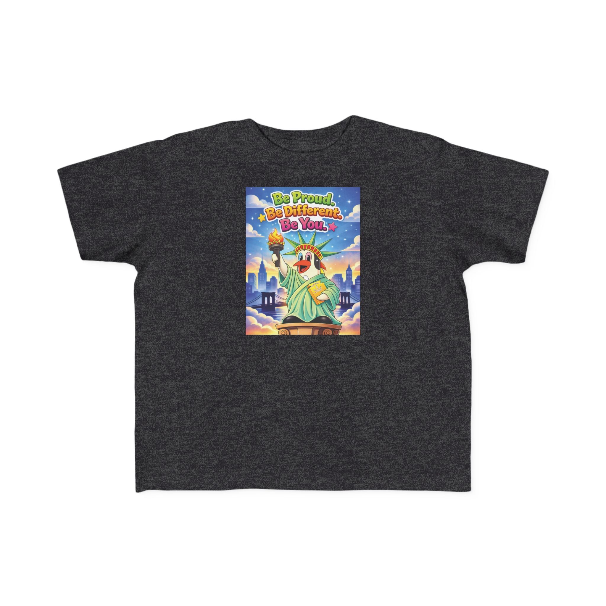 TuBz™ "Be Proud. Be Different. Be You." Kids T-Shirt - Inspirational Graphic Tee