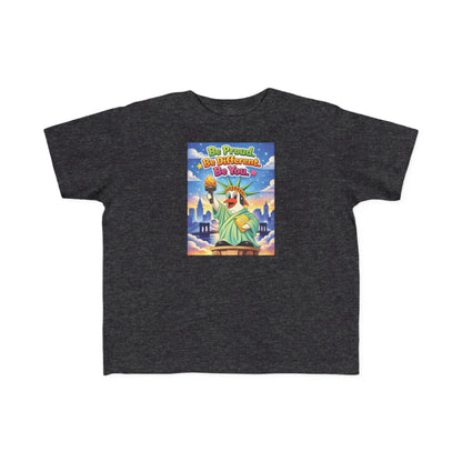 TuBz™ "Be Proud. Be Different. Be You." Kids T-Shirt - Inspirational Graphic Tee