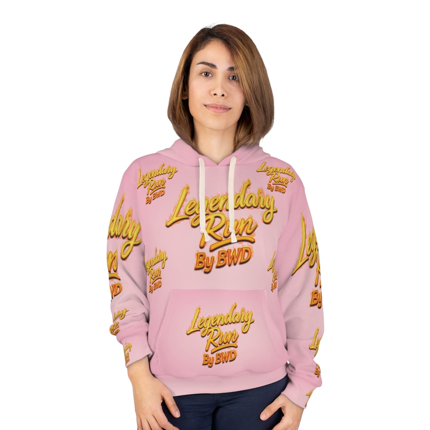 Legendary Run All-Over Print Hoodie — Pullover