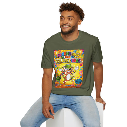 Potz™ Unisex Softstyle T-Shirt – "My ADHD Brain is Full of Brilliant Ideas!" Graphic Tee | Smile Universe Collection