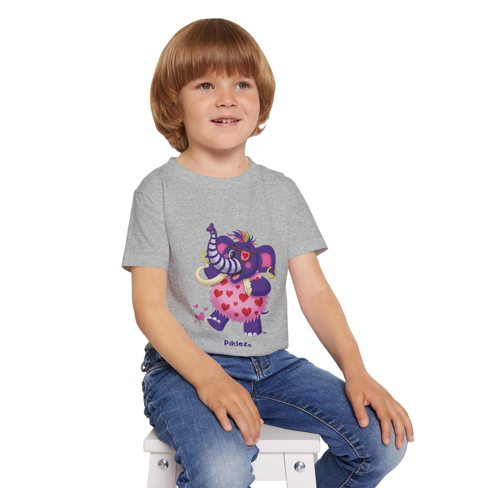 Piklez™ Heavy Cotton™ Toddler T-Shirt – "Full of Love!" Graphic Shirt | Smile Universe Collection