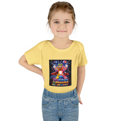 Panz™ Infant Baby Rib Bodysuit – "My Energy is Powerful" Graphic Onesie | Smile Universe Collection