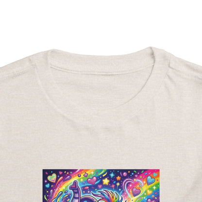 Piklez™ Toddler Short Sleeve Tee – "Magic Paint!" Graphic Shirt | Smile Universe Collection