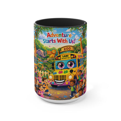 Lani™ Accent Mug – "Adventure Starts With Us!" Graphic
