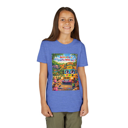 Lani™ Youth Short Sleeve Tee – "Adventure Starts With Us!" Graphic