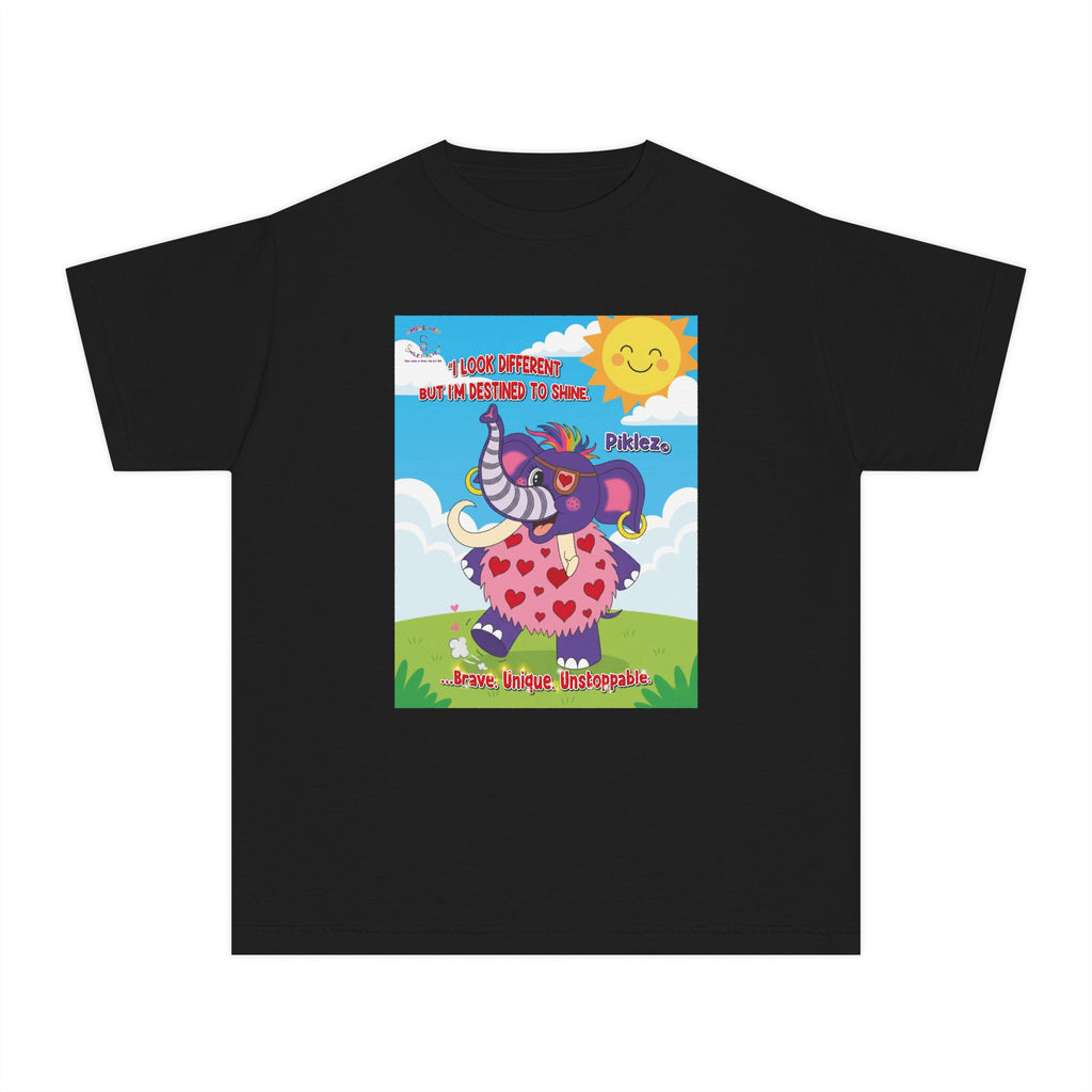 Piklez™ Youth Tee – “Destined to Shine” Graphic T-Shirt | Smile Universe Collection
