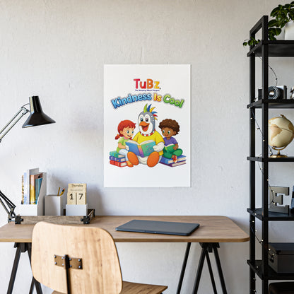 TuBz™ "Kindness Is Cool" Kids Poster - Classroom & Bedroom Wall Art | Smile Universe