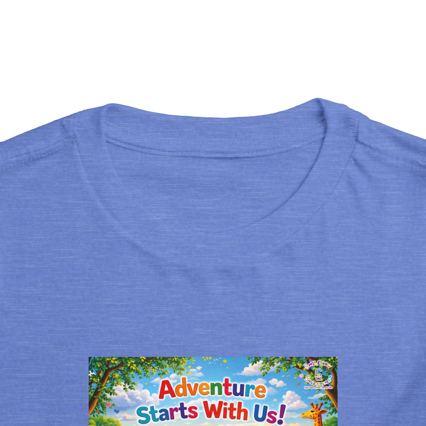 Lani™ Toddler Short Sleeve Tee – "Adventure Starts With Us!" Graphic