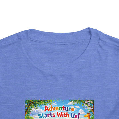 Lani™ Toddler Short Sleeve Tee – "Adventure Starts With Us!" Graphic