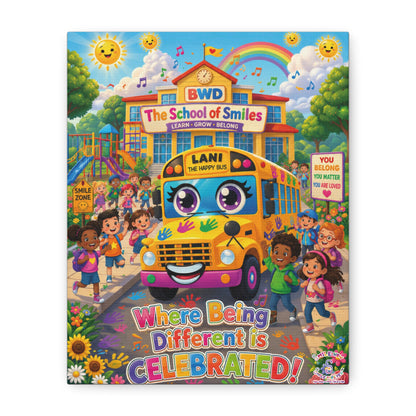Lani™ Matte Canvas, Stretched 1.25" – "Where Being Different is CELEBRATED!" Graphic Wall Art