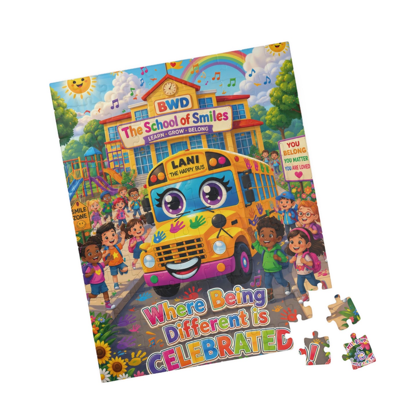 Lani™ Puzzle (110, 252, 520 & 1014-piece) – "Where Being Different is CELEBRATED!" Graphic