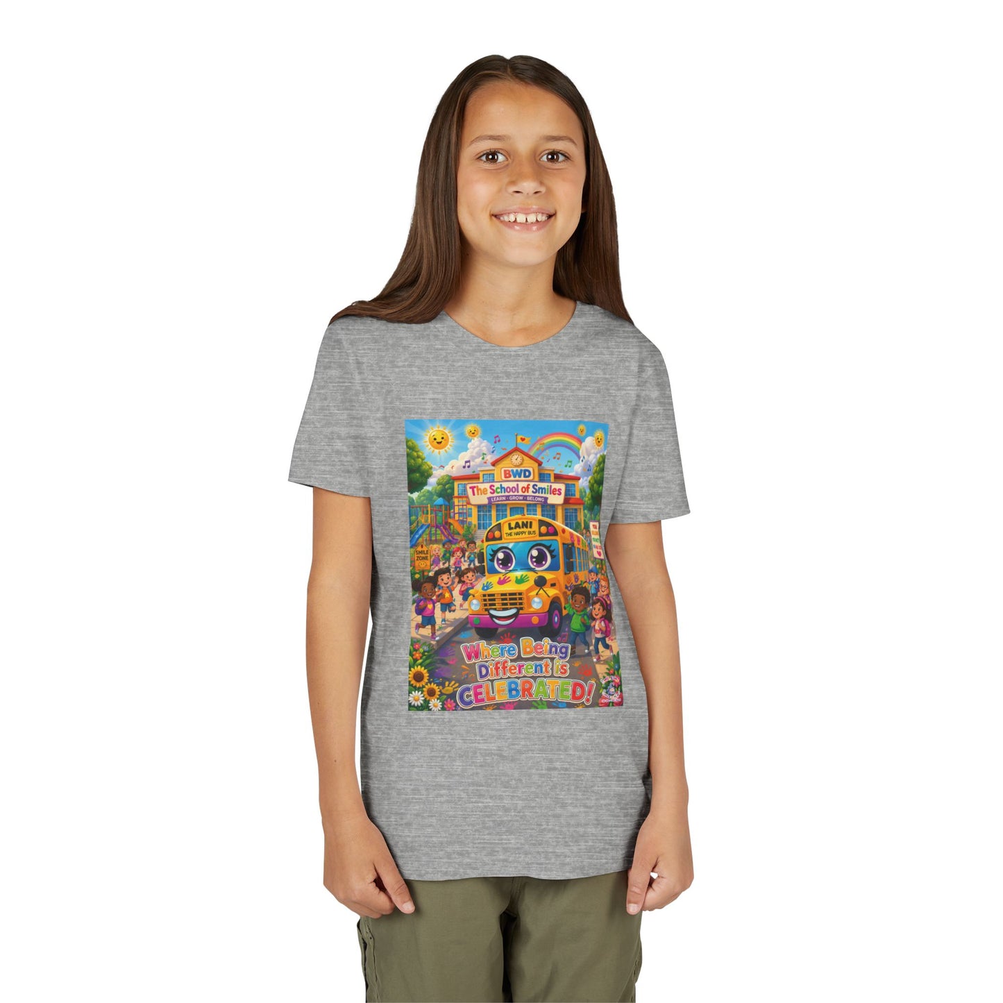 Lani™ Youth Short Sleeve Tee – "Where Being Different is CELEBRATED!" Graphic Shirt