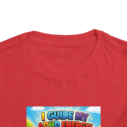 Potz™ Toddler Short Sleeve Tee – "I Guide My ADHD Energy!" Graphic Tee | Smile Universe Collection
