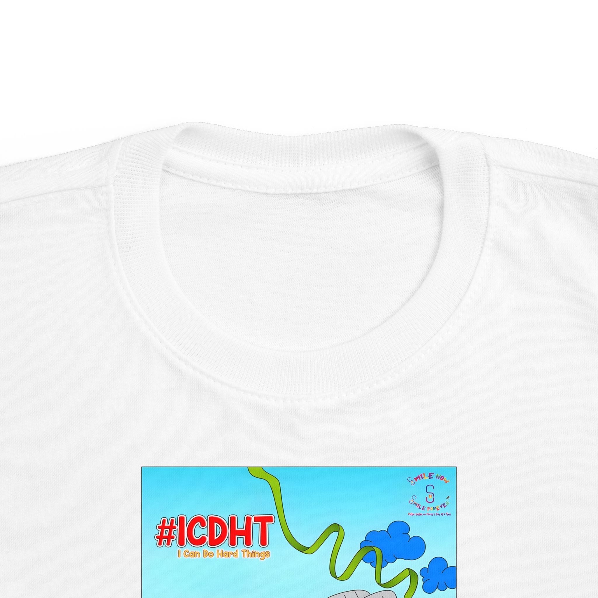 TuBz™ "I Can Do Hard Things" Toddler T-Shirt | Toddler's Fine Jersey Tee  - Positive Kids Graphic Tee