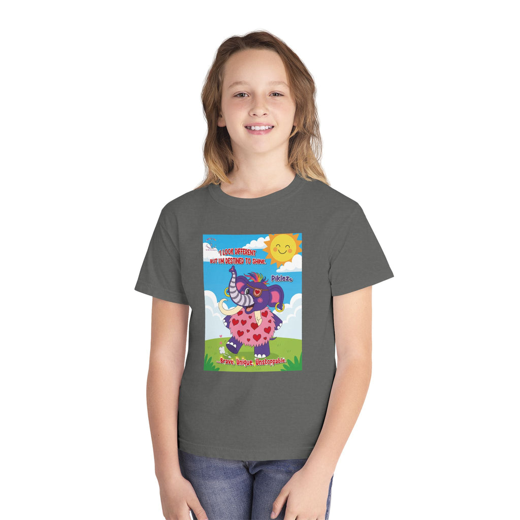 Piklez™ Youth Tee – “Destined to Shine” Graphic T-Shirt | Smile Universe Collection