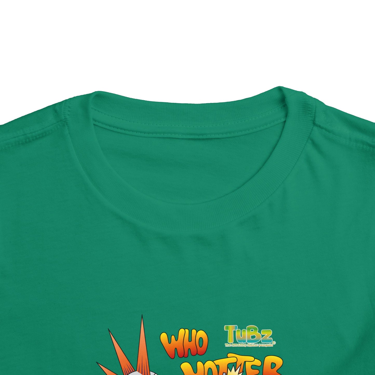 TuBz™ Rockstar Kids T-Shirt - "Who Hotter Than Me!" Graphic Tee | Smile Universe TuBz4Kidz Collection