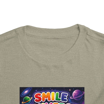 Smile Universe™ Toddler Short Sleeve Tee – "Where Being Different is CELEBRATED!" Graphic