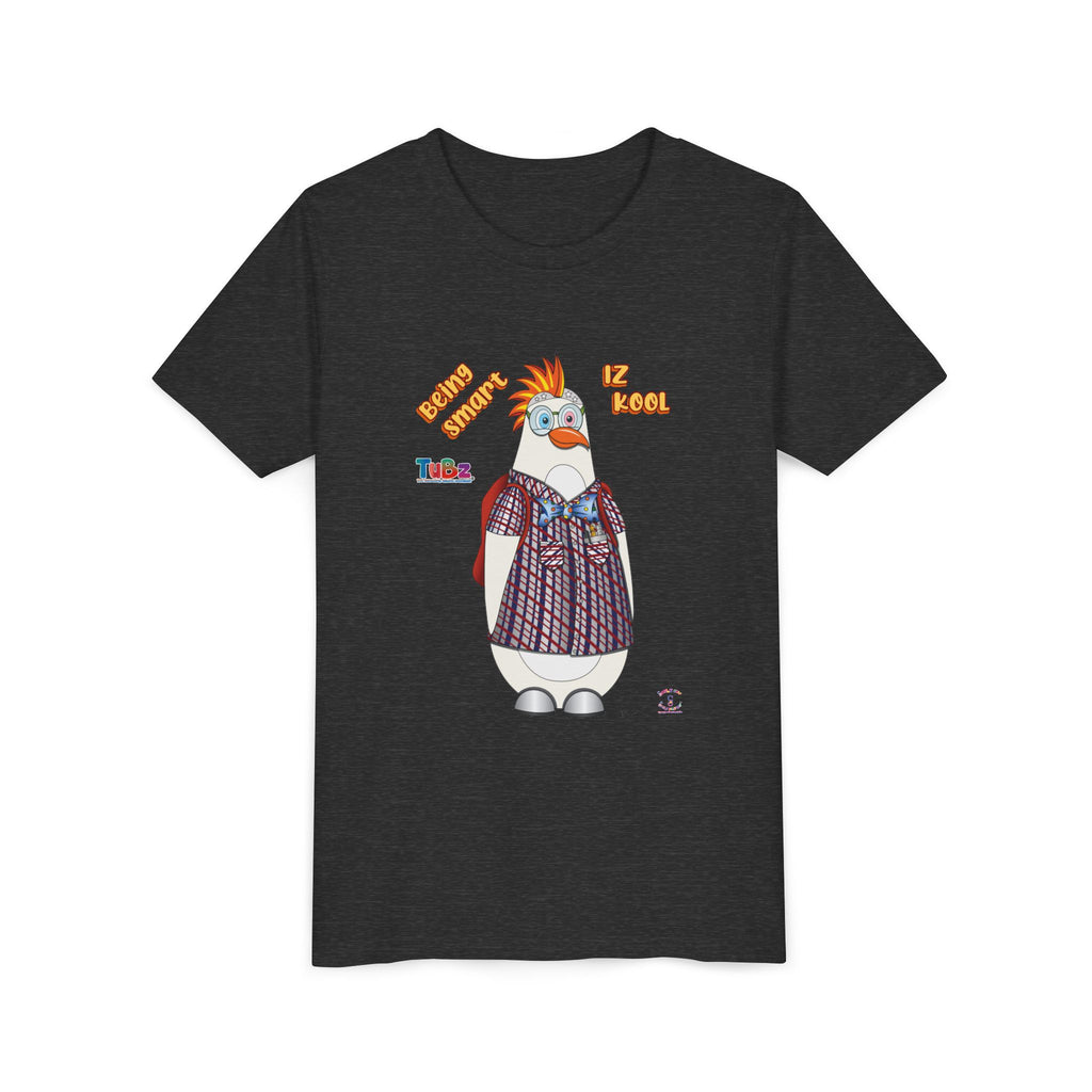 TuBz™ "Being Smart Iz Kool" Youth Graphic T-Shirt - Educational Kids Tee | TuBz4Kidz