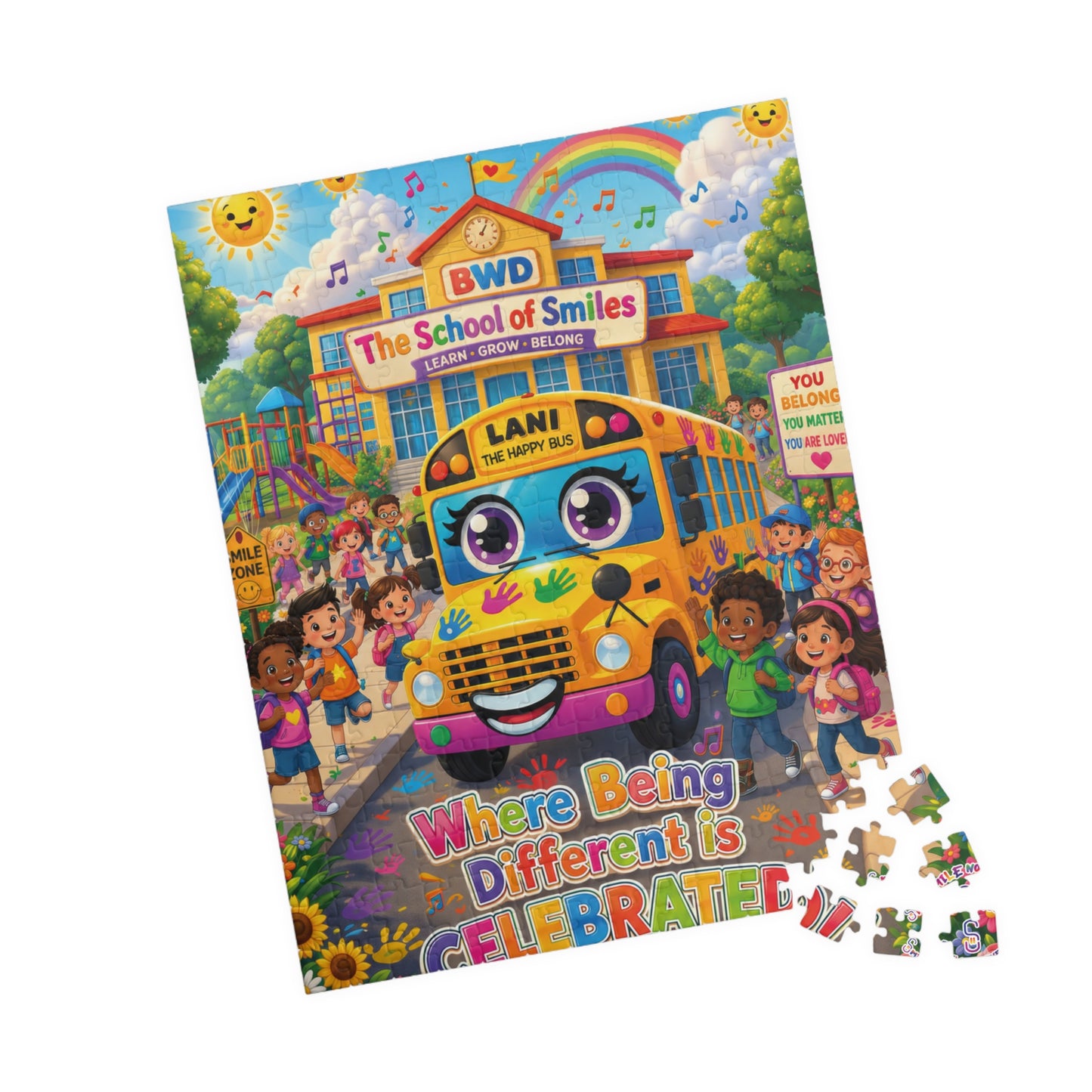 Lani™ Puzzle (110, 252, 520 & 1014-piece) – "Where Being Different is CELEBRATED!" Graphic