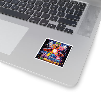 Panz™ Kiss-Cut Stickers – "My Energy is Powerful" Graphic | Smile Universe Collection
