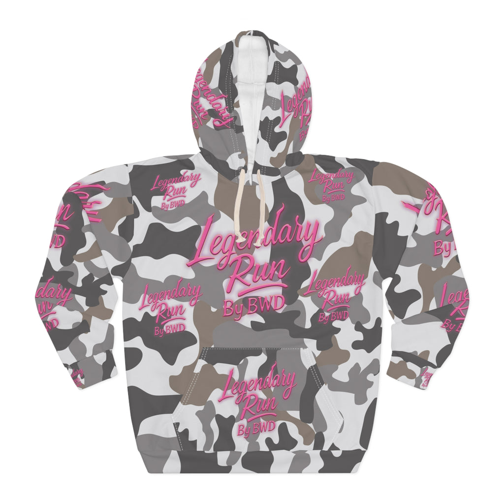 Legendary Run All-Over Print Hoodie — Pullover