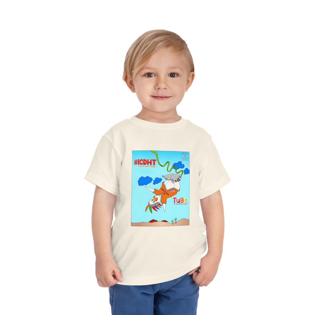 TuBz™ "I Can Do Hard Things" Toddler T-Shirt | Toddler Short Sleeve Tee  - Positive Kids Graphic Tee