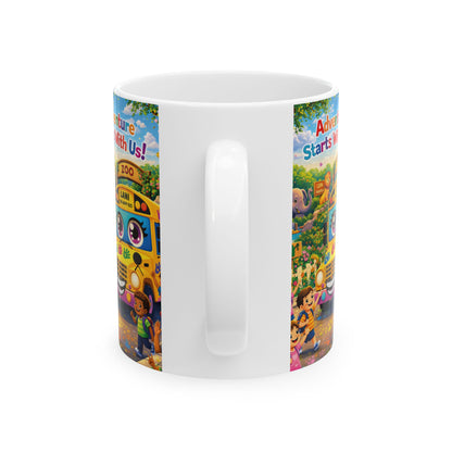 Lani™ Ceramic Mug (11oz & 15oz) – "Adventure Starts With Us!" Graphic