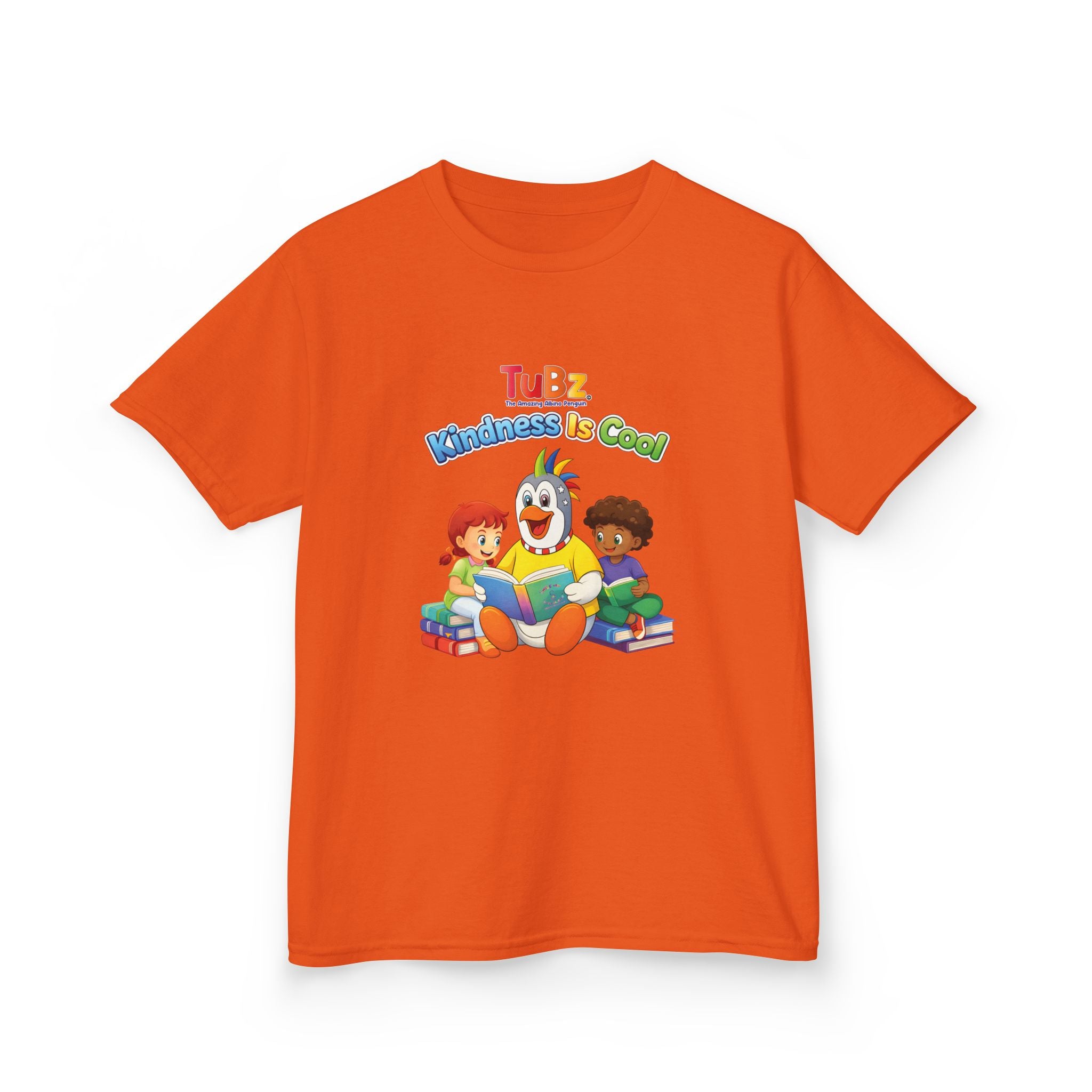 TuBz™ "Kindness Is Cool" Kids T-Shirt - Positive Message Graphic Tee | Smile Universe TuBz4Kidz