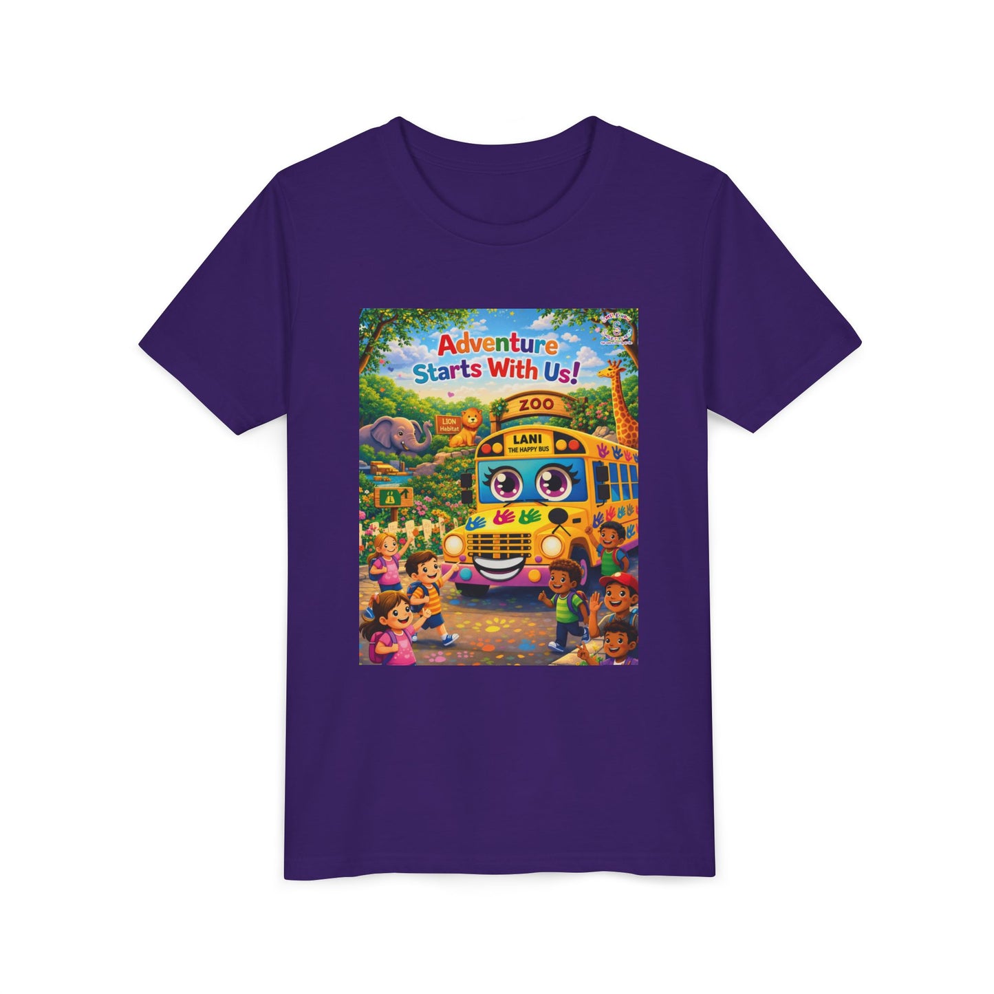 Lani™ Youth Short Sleeve Tee – "Adventure Starts With Us!" Graphic
