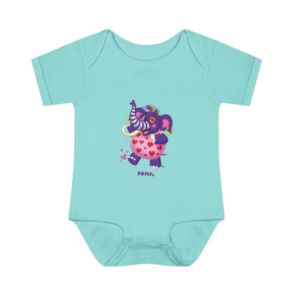Piklez™ Infant Baby Rib Bodysuit – "Full of Love!" Graphic | Smile Universe Collection