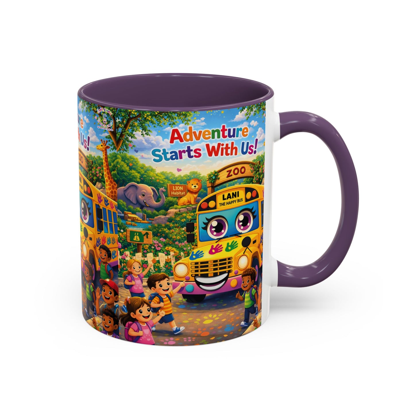 Lani™ Accent Coffee Mug (11oz & 15oz) – "Adventure Starts With Us!" Graphic