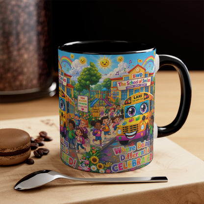 Lani™ Accent Mug – "Where Being Different is CELEBRATED!" Graphic