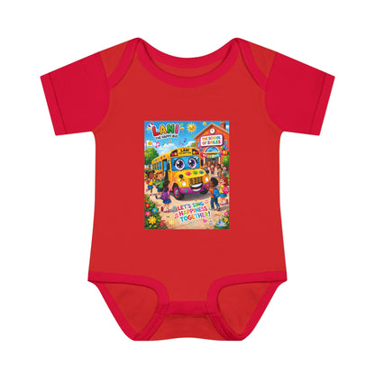 Lani™ Infant Baby Rib Bodysuit – "Let's Sing Happiness Together!" Graphic