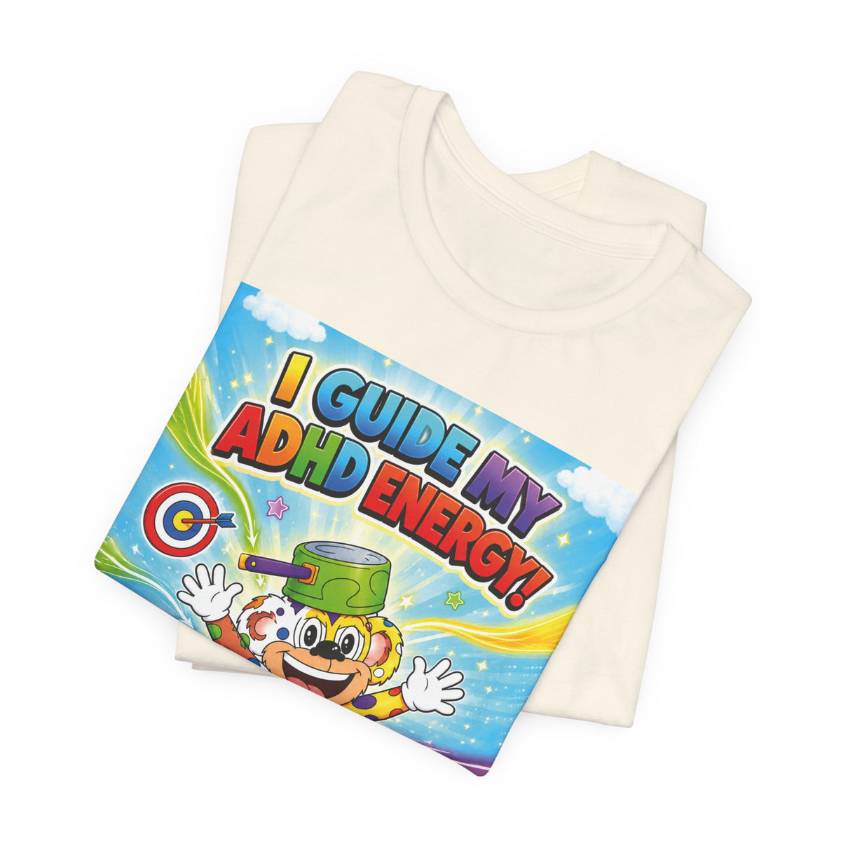 Potz™ Unisex Jersey Short Sleeve Tee – "I Guide My ADHD Energy!" Graphic Tee | Smile Universe Collection