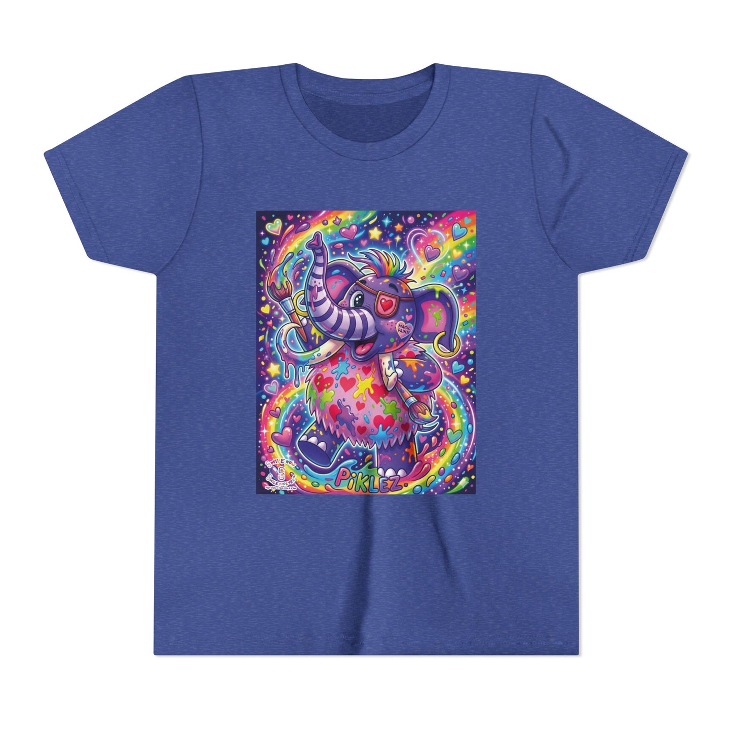 Piklez™ Youth Short Sleeve Tee – "Magic Paint!" Graphic Shirt | Smile Universe Collection