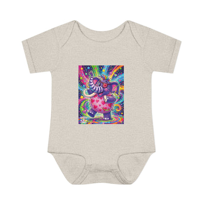 Piklez™ Infant Baby Rib Bodysuit – "Born to Celebrate!" Graphic | Smile Universe Collection