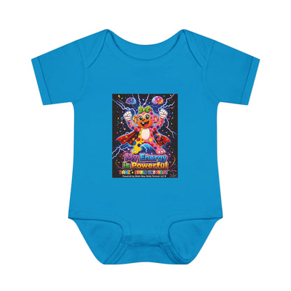 Panz™ Infant Baby Rib Bodysuit – "My Energy is Powerful" Graphic Onesie | Smile Universe Collection