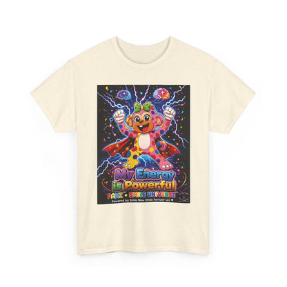 Panz™ Unisex Heavy Cotton™ Tee For Adult – "My Energy is Powerful" Graphic Tee | Smile Universe Collection