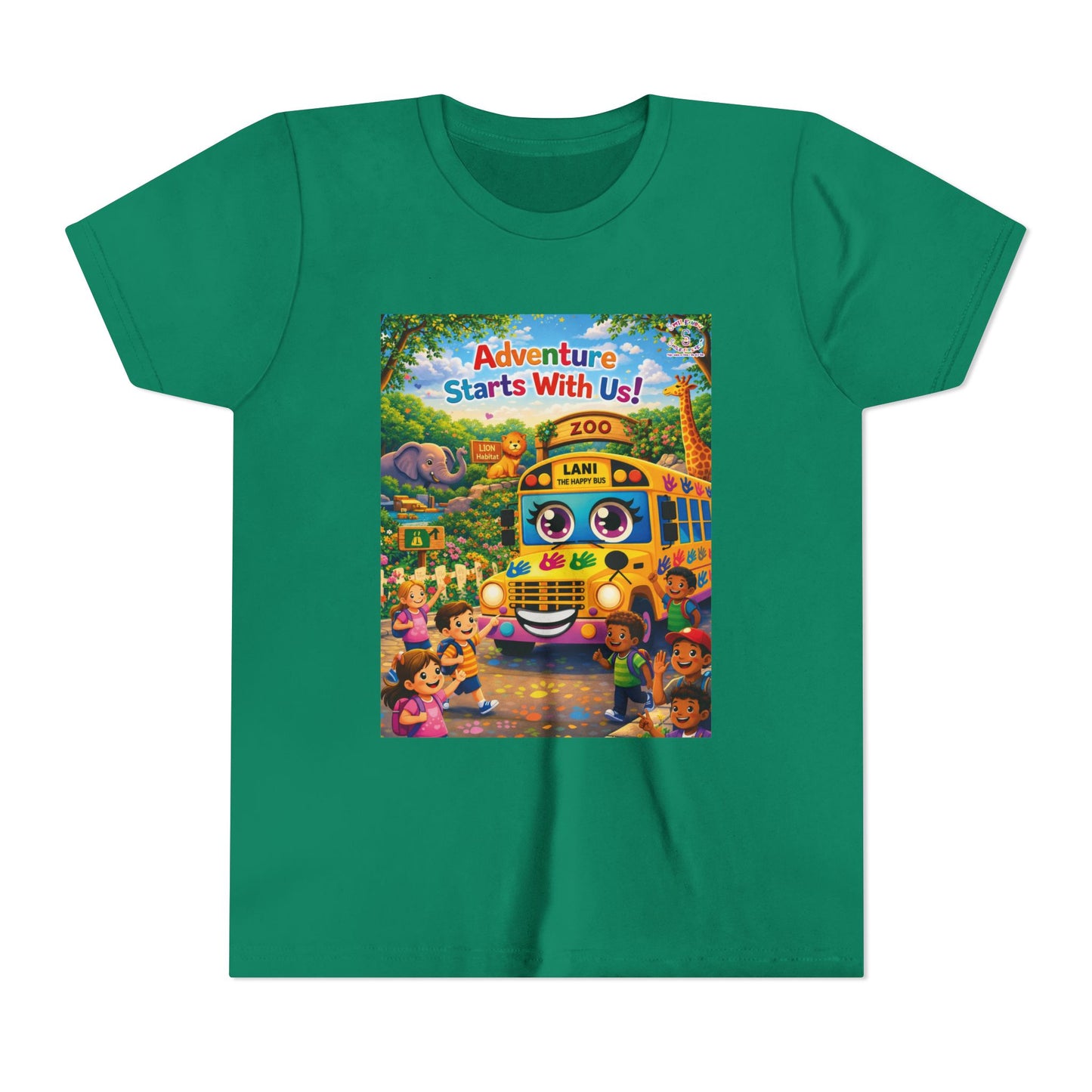 Lani™ Youth Short Sleeve Tee – "Adventure Starts With Us!" Graphic