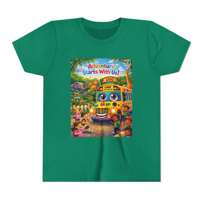 Lani™ Youth Short Sleeve Tee – "Adventure Starts With Us!" Graphic
